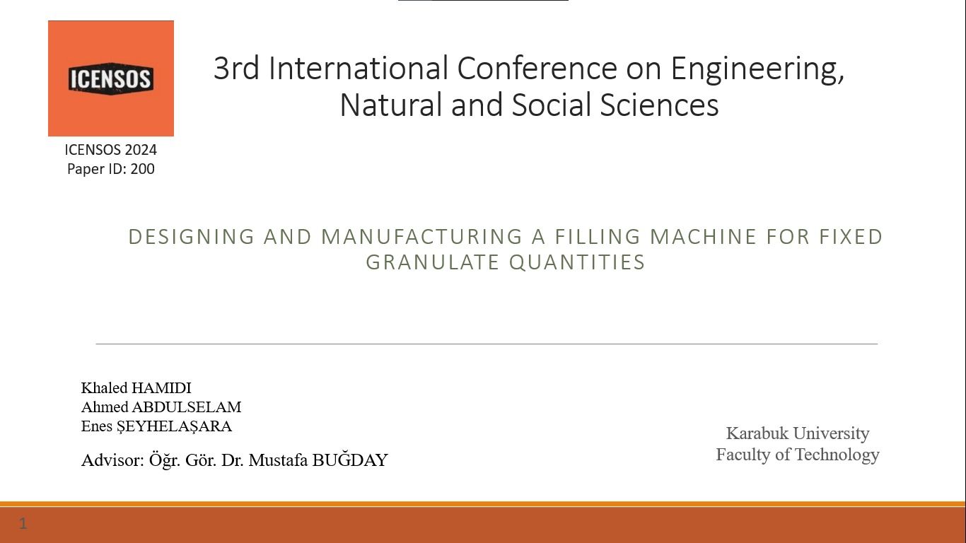 Design and Manufacturing of an Open-Source Electro-Pneumatic Filling Machine for Fixed Granule Quantities