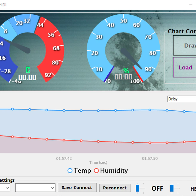 project to read and record temperature and humidity